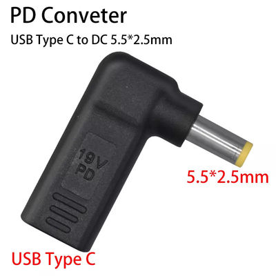 USB Type C Female به DC 5525 Male Converter PD Decoy Spoof Trigger Plug Jack