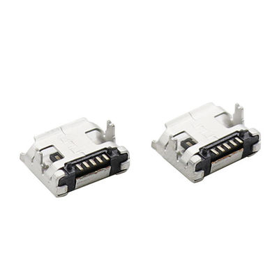 کیفیت  LCP Plastic Magnetic Micro USB Connectors Type B 5 Pin With Flange کارخانه