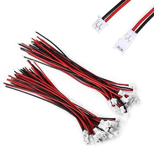 Micro Mini JST PH XH2.0 مهار سیم الکترونیکی 2 پین دوشاخه سیلیکون نر