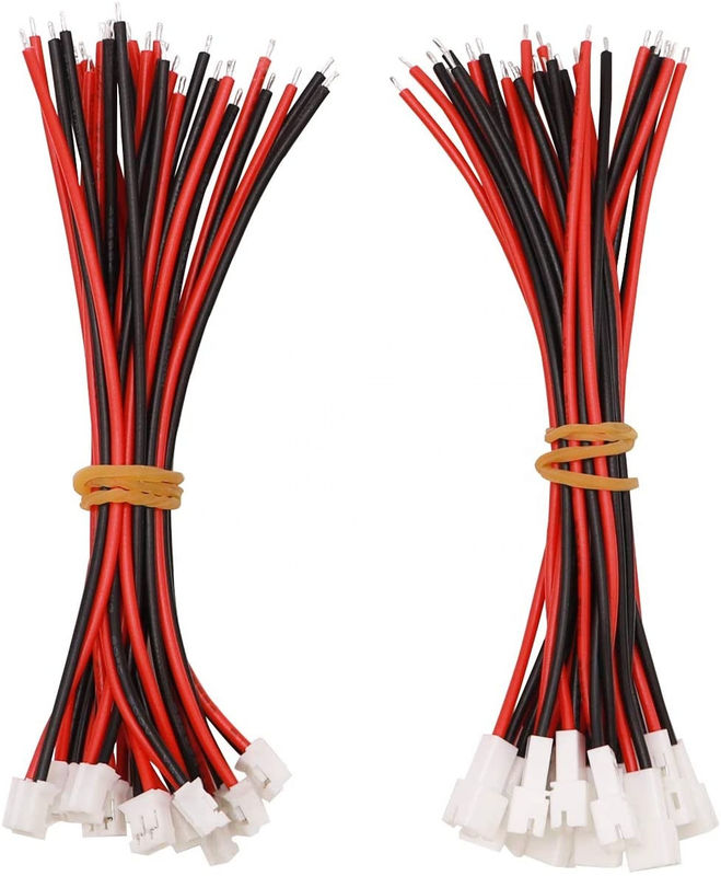 Micro Mini JST PH XH2.0 مهار سیم الکترونیکی 2 پین دوشاخه سیلیکون نر