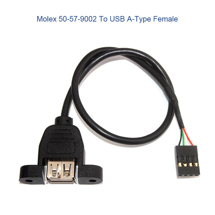 دسته سیم سفارشی Molex 50-57-9404 با رابط SL 2.54mm 4 Way 70066