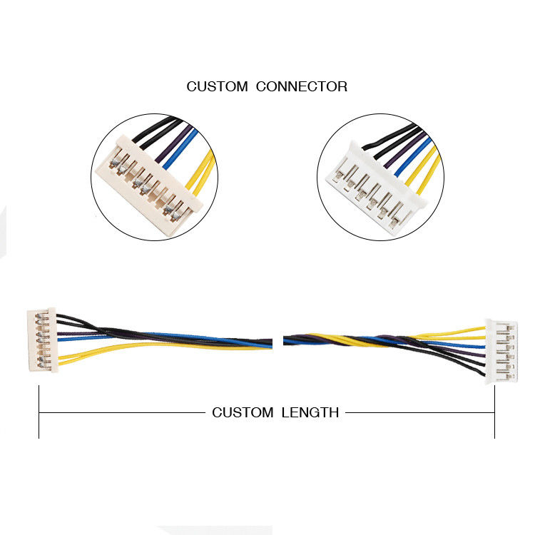مونتاژ کابل مهار سیم 9 پین 1.25 میلی متری HRS DF14-9S-1.25C به JST SPH-002T-P0.5S