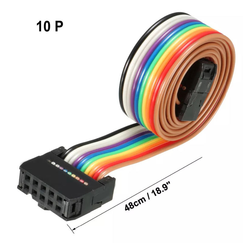 کابل‌های روبانی 24AWG AWM 2651 FFC IDC 26 پین 2.54 میلی‌متری مدار چاپی فلکسیبل انعطاف‌پذیر