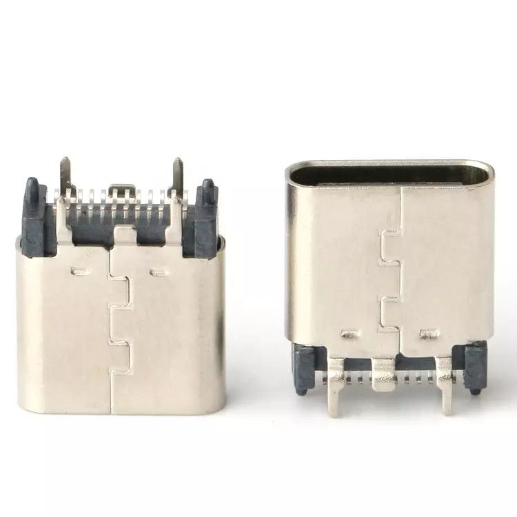 USB 3.1 زن 24 پین USB نوع C اتصال عمودی وصله سرعت بالا