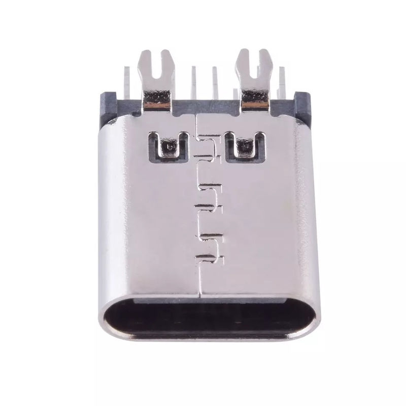 اتصال عمودی DIP USB Type C 14 پین 10.5mm 180 درجه