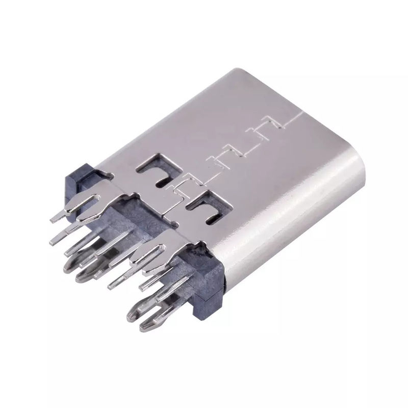 اتصال عمودی DIP USB Type C 14 پین 10.5mm 180 درجه