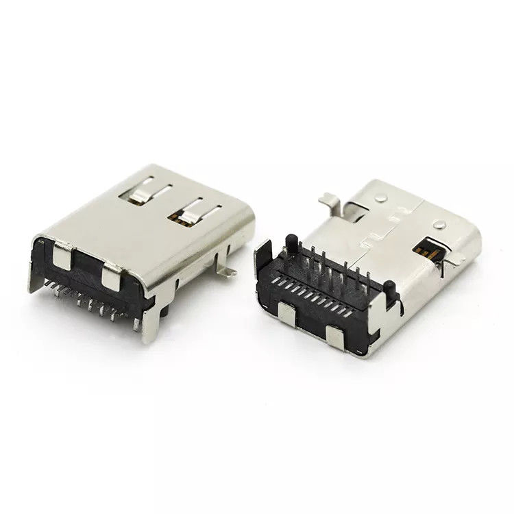سوکت USB زن آلیاژ مس SMT نوع 24Pin سوکت USB 3.1 C