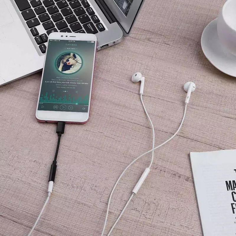 آداپتور کابل هدفون نوع C به 3.5 میلی متر USB 3.1 نوع C برای اندروید شیائومی سامسونگ