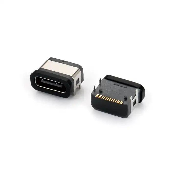 پورت ضد آب 16 پین USB نوع C کانکتور زنانه SMT چهار پین DIP در سوکت