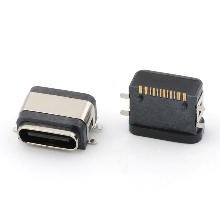 USB 16pin ضد آب IPX8 نوع C کانکتور زنانه SMT AC DC ولتاژ 5V