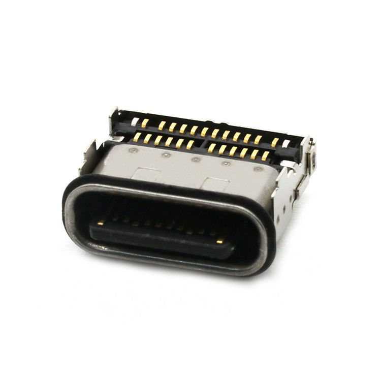 IP68 24Pin ضد آب USB نوع C سوکت زنانه 2 ردیف SMT