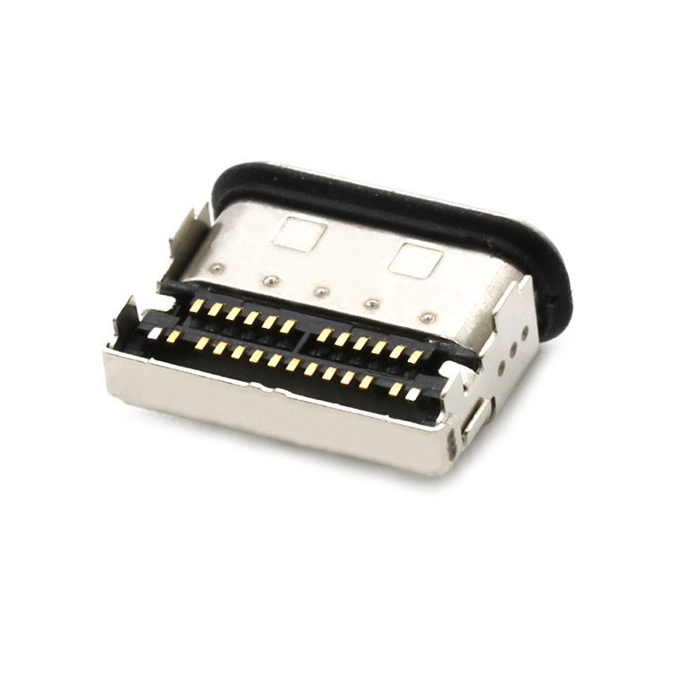 IP68 24Pin ضد آب USB نوع C سوکت زنانه 2 ردیف SMT