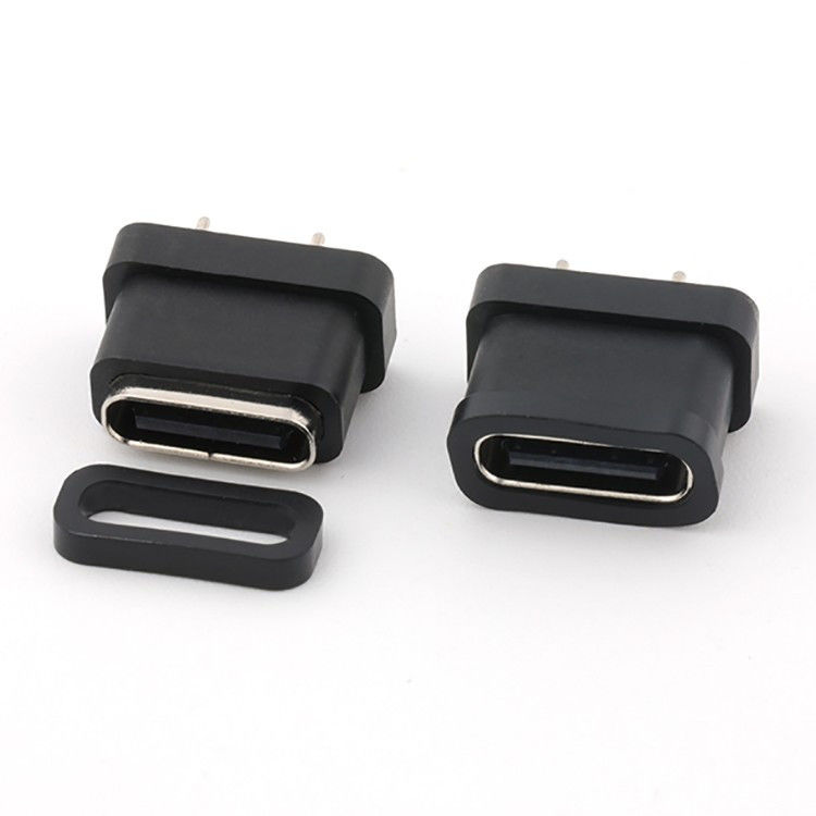 اتصال 24 پین USB نوع C زنانه نوع عمودی IPX8 ضد آب
