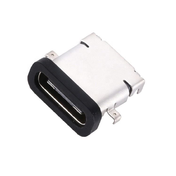 کانکتور مادگی USB 3.1 Type C 24 پین ضد آب با نصب افقی SMT DIP و صفحه غرق کننده سوکت USB