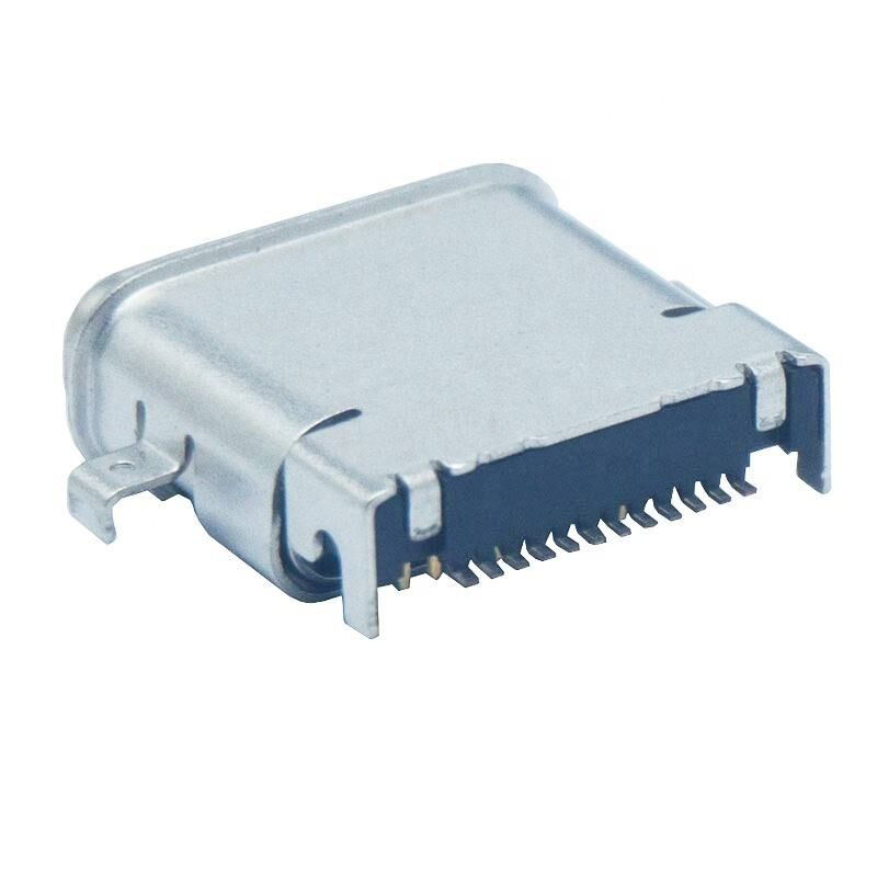 24 پین 3.1 ضد آب IPX7 USB C کانکتور برای پوشیدن هوشمند PCB شارژر کانکتور Solder نوع c