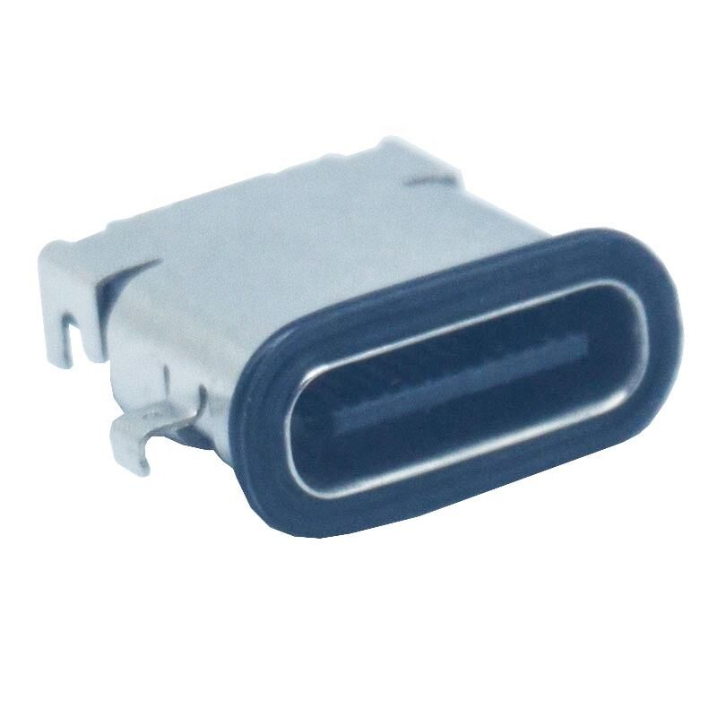 24 پین 3.1 ضد آب IPX7 USB C کانکتور برای پوشیدن هوشمند PCB شارژر کانکتور Solder نوع c