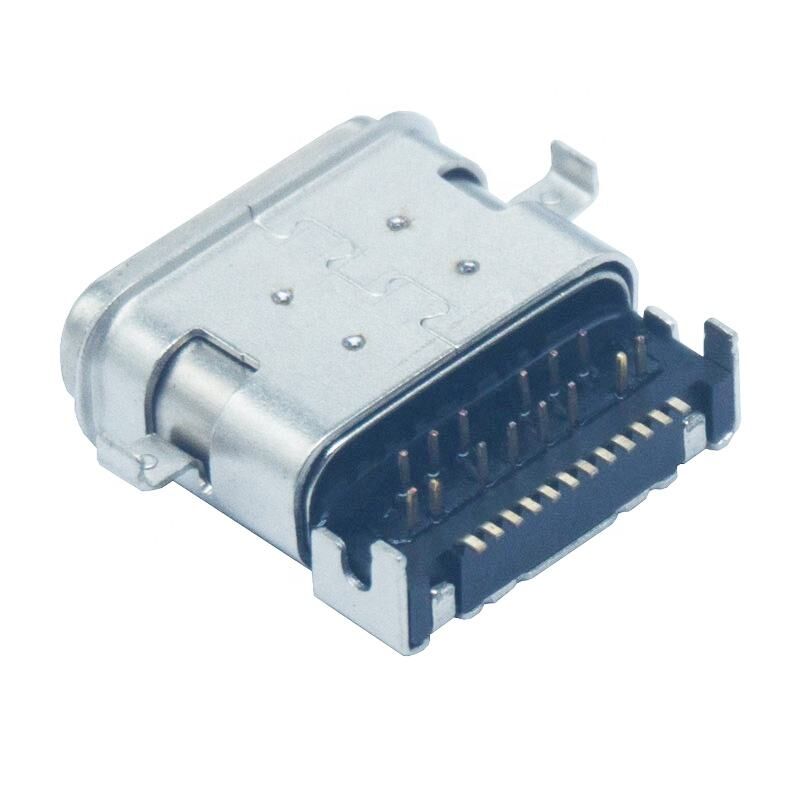24 پین 3.1 ضد آب IPX7 USB C کانکتور برای پوشیدن هوشمند PCB شارژر کانکتور Solder نوع c