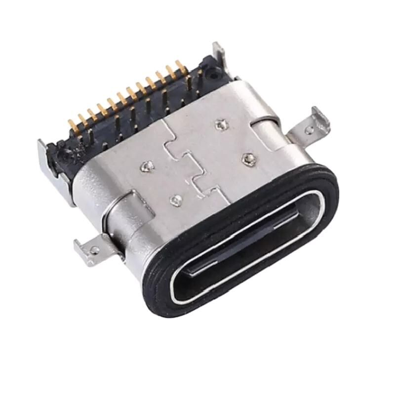 کانکتور USB Type C ضد آب IP67، نصب میانی، USB Type C 3.0، SMT، سوراخ از طریق، کانکتور USB عمودی