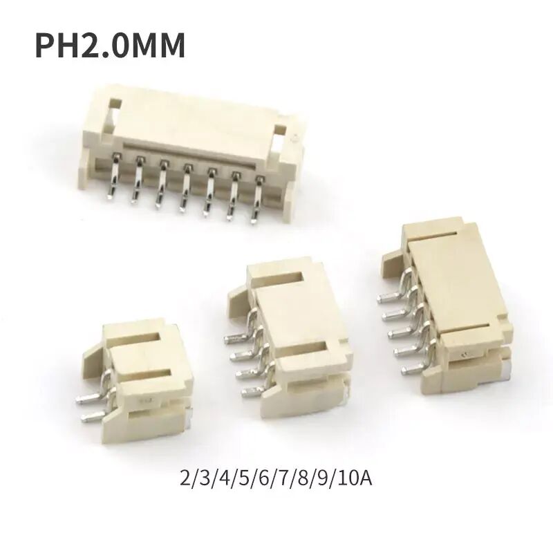 سیم به صفحه SMD کانکتور PH 2.0mm 6pin SMT کانکتور Wafer عمودی با پوشش