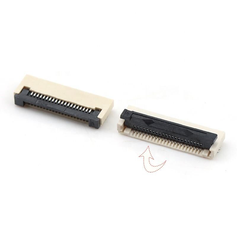 کانکتور FPC افقی Flip-lock ZIF نوع H2.0mm 4-60pin 0.5mm Pitch کانکتورهای FPC / FFC