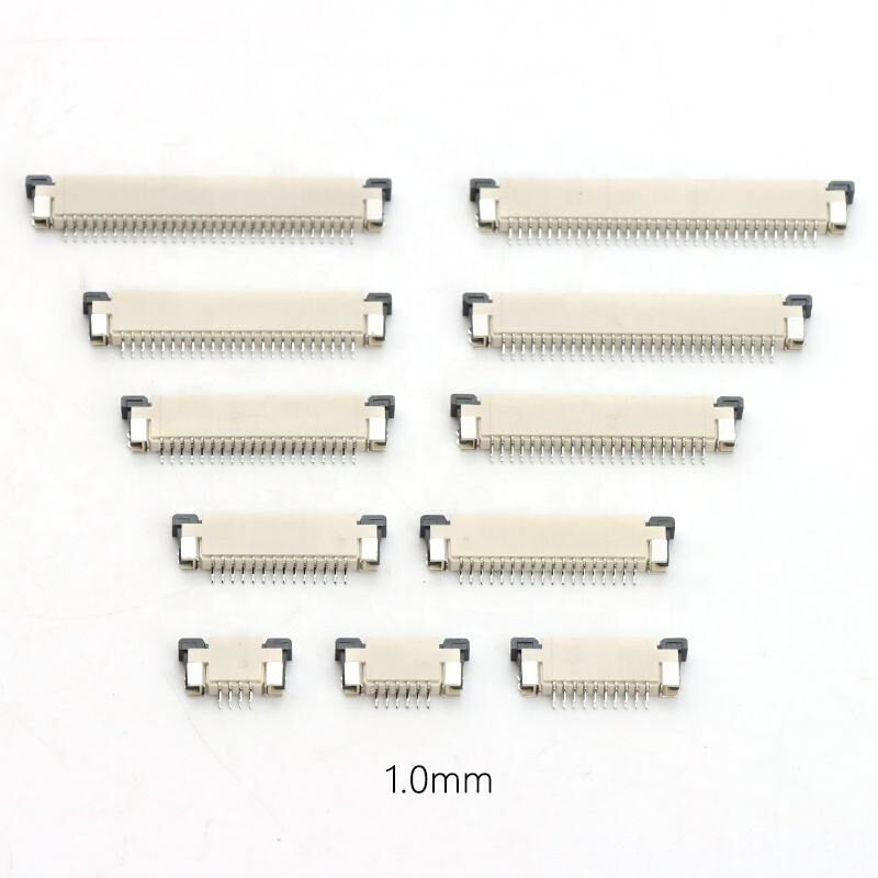 1.0mm Fpc Connector 4-40pin SMT افقی نوع تماس بالا 1.0 FPC Connector