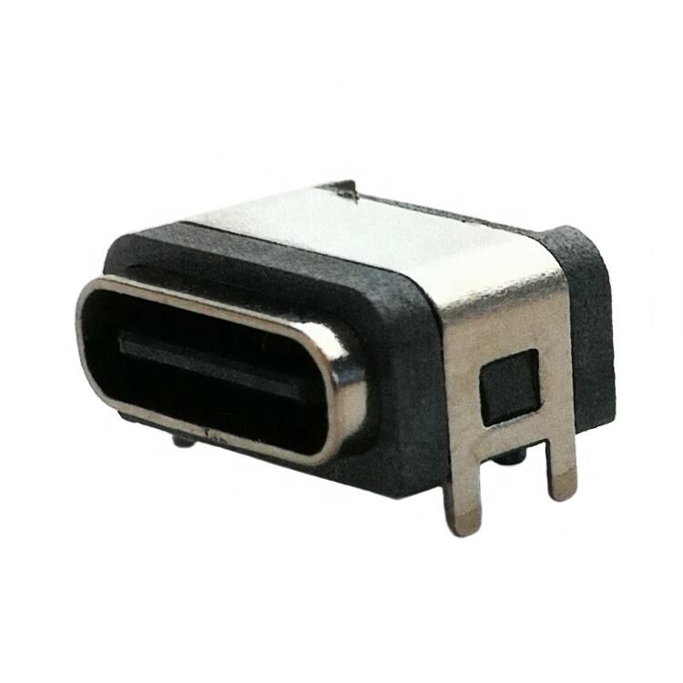 کانکتور USB ضد آب IP67، کانکتور مادگی USB Type C با ۶ پین، نصب سطحی افقی