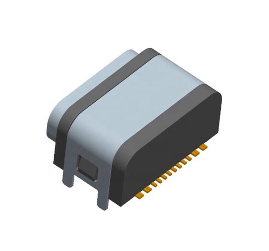 16pin USB Connector ماده ضد آب نوع c سوکت SMT IPX7