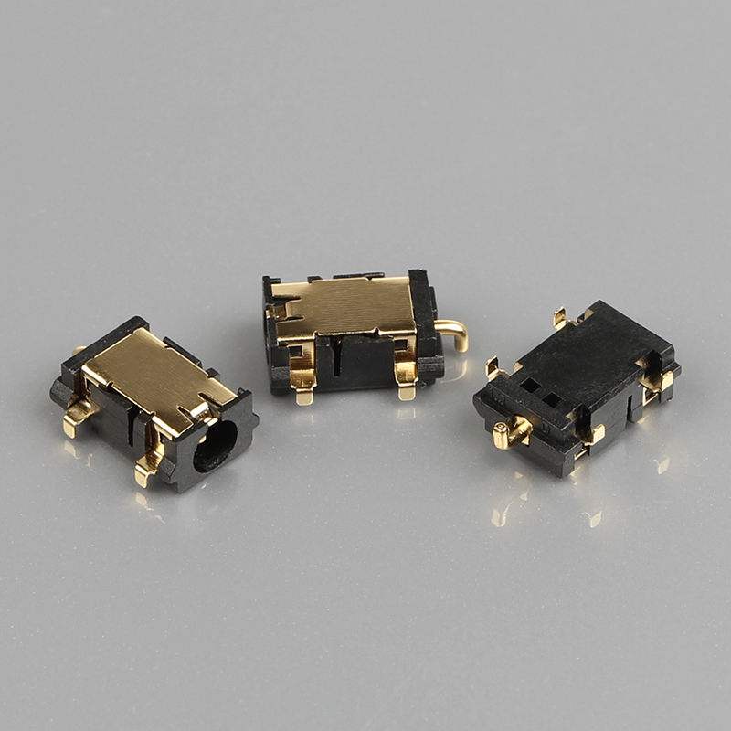 5 PIN DC-058-1.3mm DIP برنج تماس نیلونی خانه DC Adapter برق پلاگین جک زنانه
