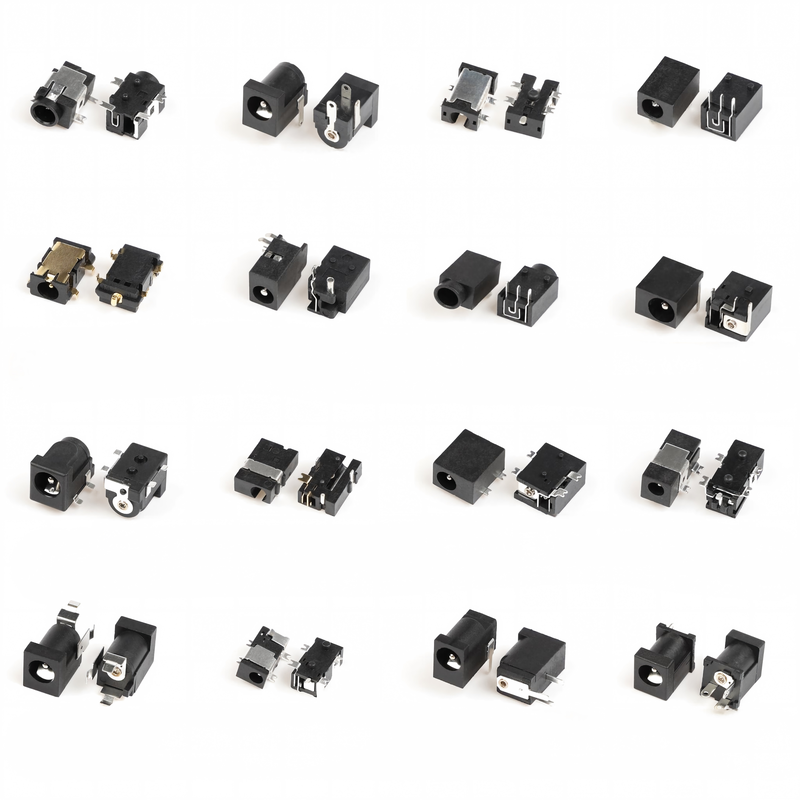 5 PIN DC-058-1.3mm DIP برنج تماس نیلونی خانه DC Adapter برق پلاگین جک زنانه