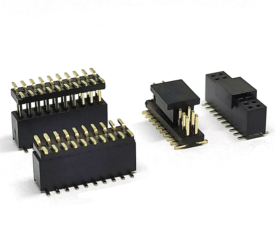 هدر پین سوکت PCB مادگی/نری SMT با گام 1.27 میلی‌متر و 20 پین