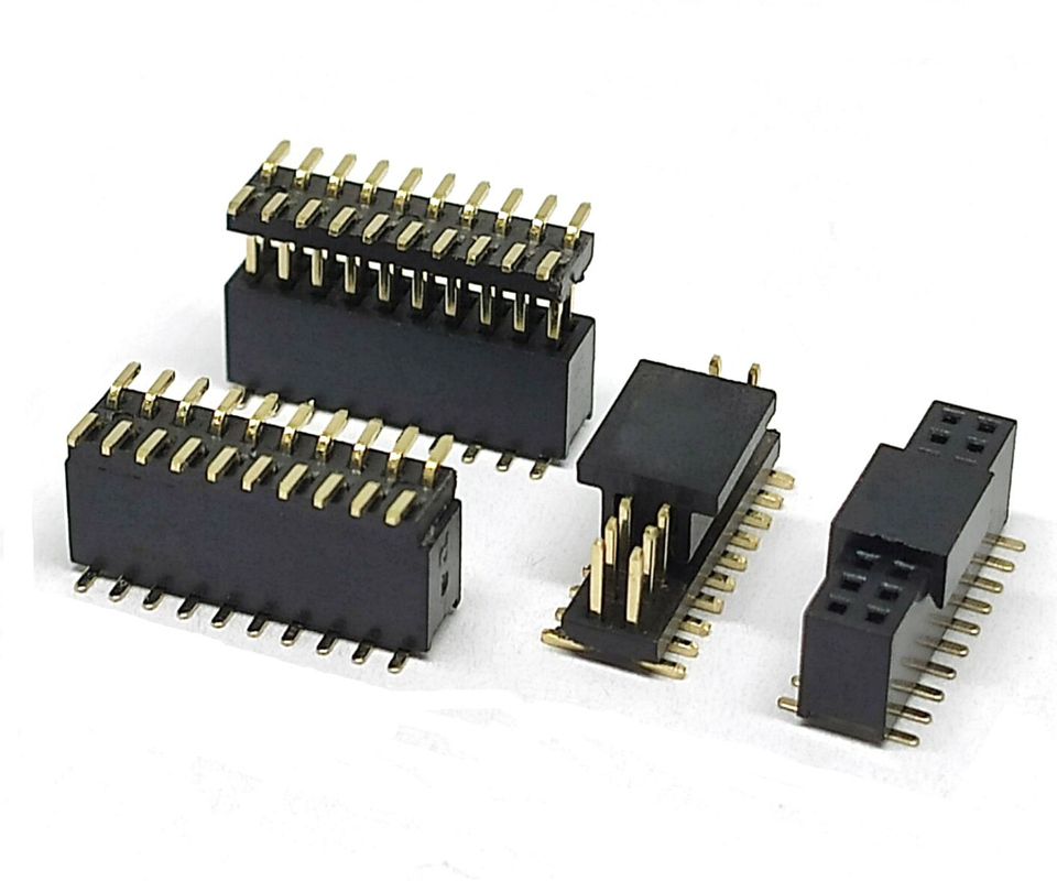 هدر پین سوکت PCB مادگی/نری SMT با گام 1.27 میلی‌متر و 20 پین