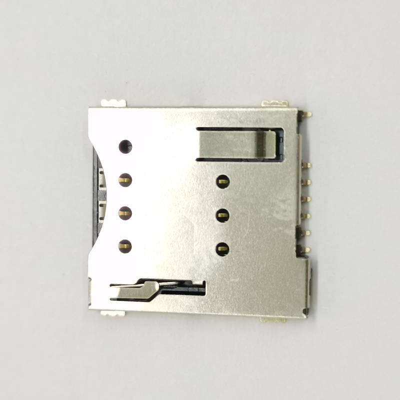 دارنده کارت سیم Push-Push Type Nano Micro 6pin 8pin سیم کارت کانکتور برای PCB تلفن های همراه