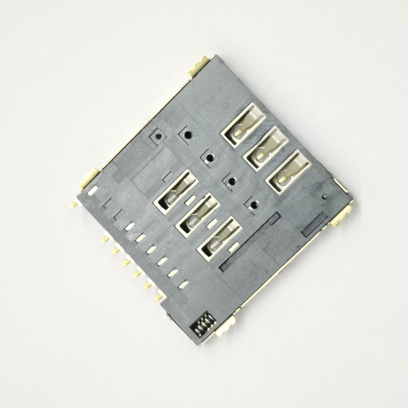 دارنده کارت سیم Push-Push Type Nano Micro 6pin 8pin سیم کارت کانکتور برای PCB تلفن های همراه