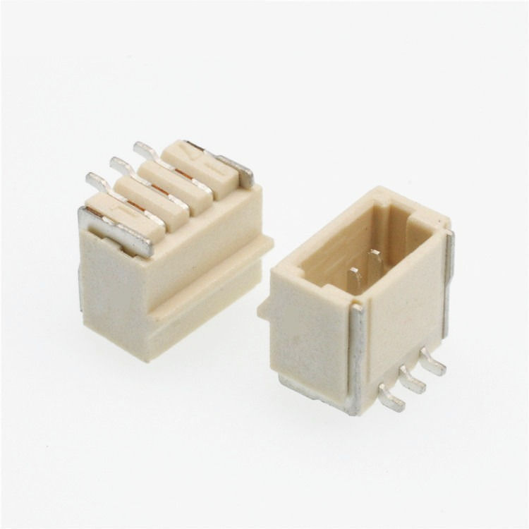 1.0mm Wafer Socket Horizontal Vertical Buckle Patch Pin Holder اتصال کننده برنز فاسفوری مقاوم در برابر دمای بالا