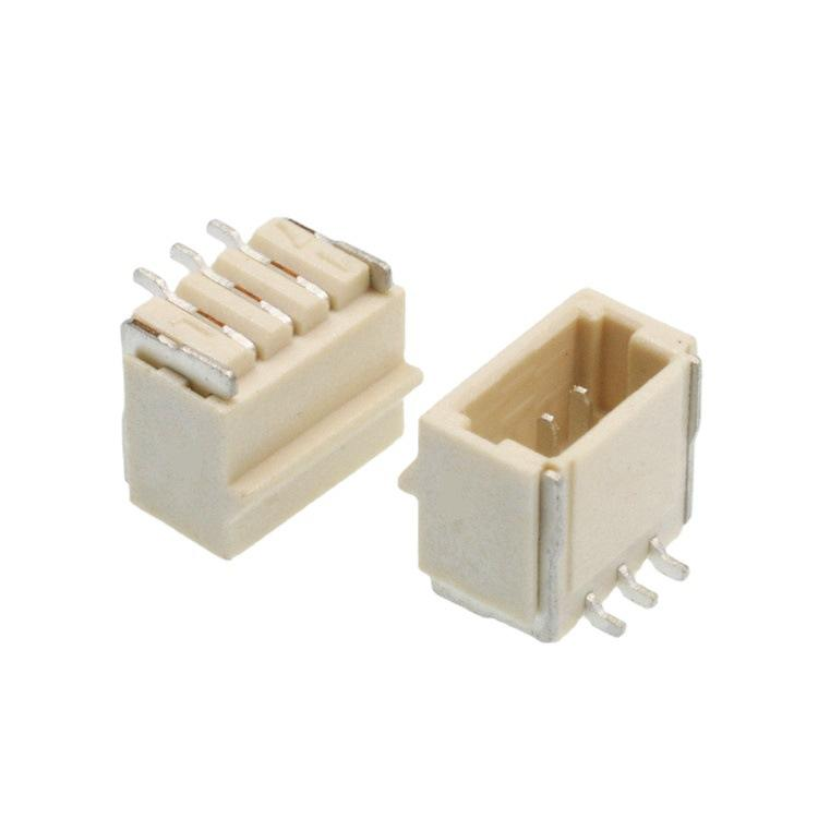1.0mm Wafer Socket Horizontal Vertical Buckle Patch Pin Holder اتصال کننده برنز فاسفوری مقاوم در برابر دمای بالا