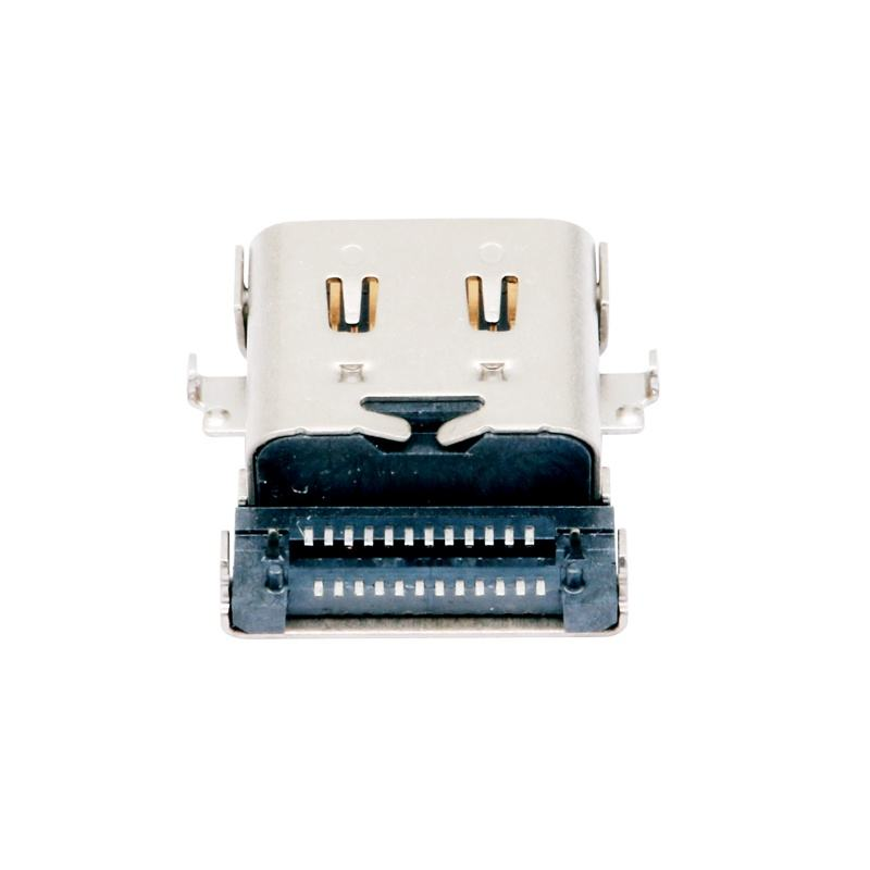 نوع سفارشی C USB 3.2 40 Gbps ضد آب U4 24 پین SMT DIP PCB کانکتور زنانه طلای 5A جریان