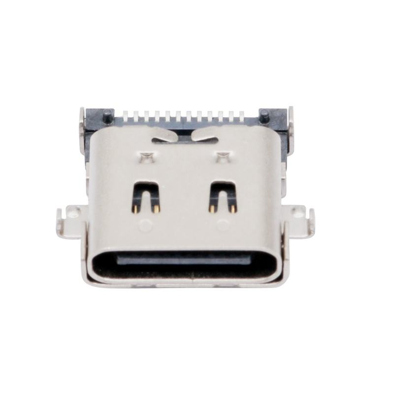 نوع سفارشی C USB 3.2 40 Gbps ضد آب U4 24 پین SMT DIP PCB کانکتور زنانه طلای 5A جریان