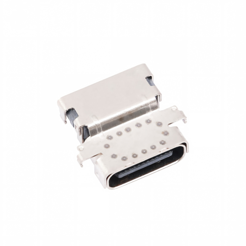 نوع سفارشی C USB 3.2 40 Gbps ضد آب U4 24 پین SMT DIP PCB کانکتور زنانه طلای 5A جریان