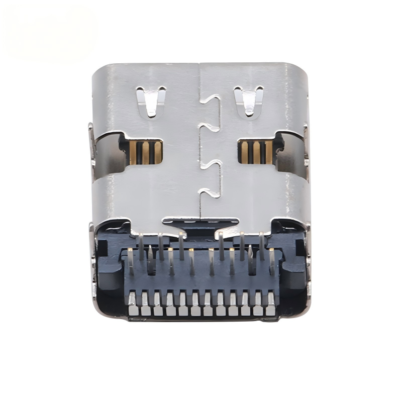 کارخانه تولید کانکتور سفارشی نری و مادگی USB 3.2 Type-C ضد آب با سرعت ۴۰ گیگابیت بر ثانیه، سوکت U4، ۲۴ پین SMT DIP PCB