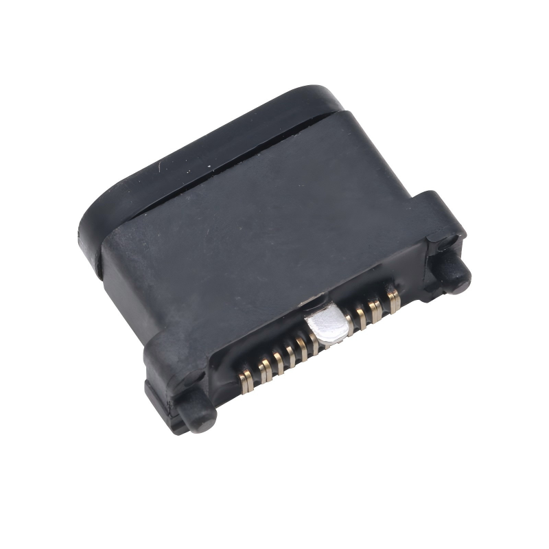 کانکتور مادگی USB 3.2 Type-C ضد آب سوکت U4 با ۲۴ پین SMT DIP PCB با روکش طلا و فولاد ضد زنگ 40 Gbps 5A 100V AC