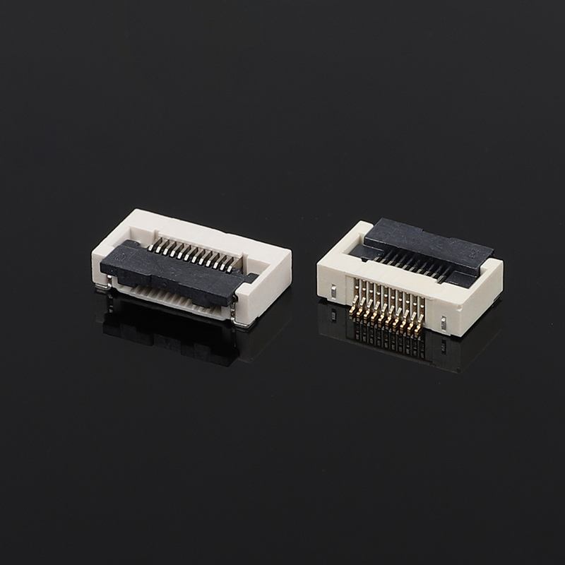 0.5mm Pitch Butterfly Lock FFC/FPCH Connector اتصال افقی پایین با ارتفاع 2.55H Flip Cover برای الکترونیک Flat Flex