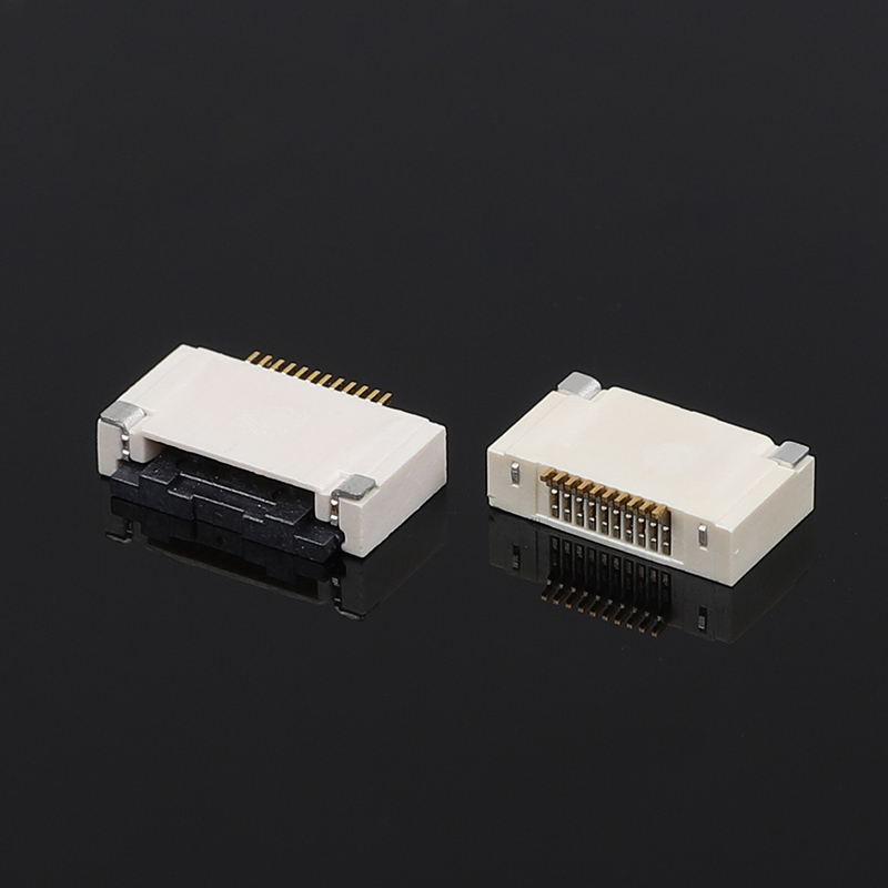 0.5mm Pitch Butterfly Lock FFC/FPCH Connector اتصال افقی پایین با ارتفاع 2.55H Flip Cover برای الکترونیک Flat Flex