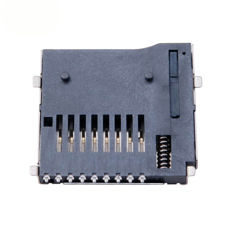 8‑Pin Micro SD / TF Card Socket | Molex 472192001 Alternative | H1.8mm Lift‑the‑Cover (Hinge) SMT Connector