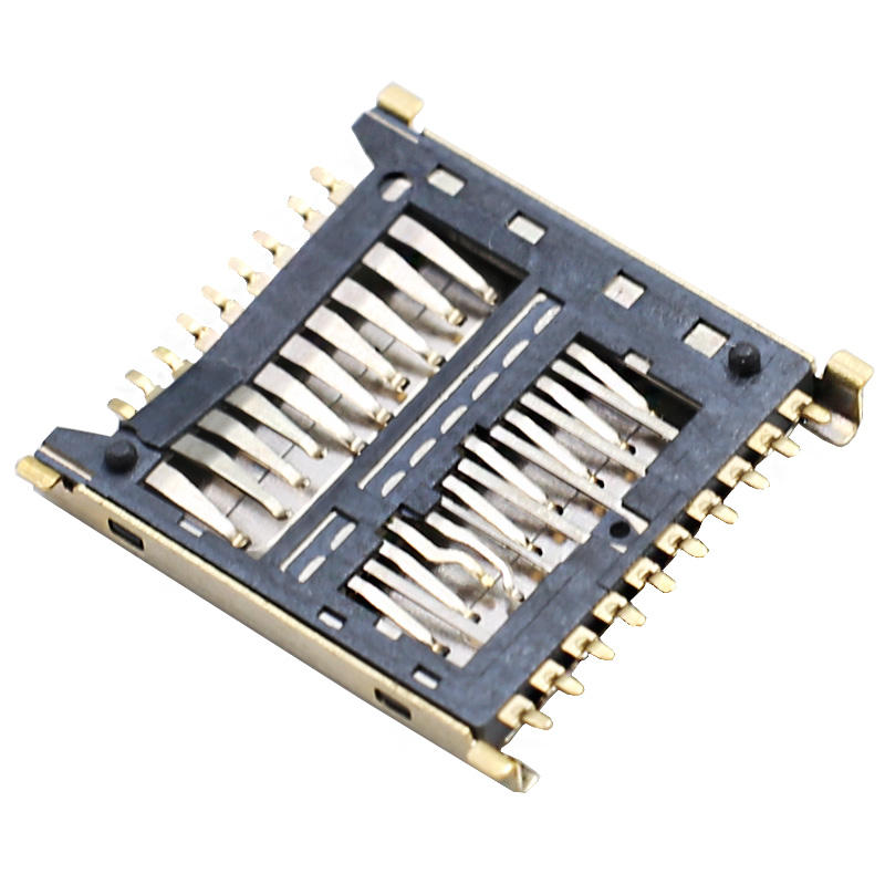 19 پین 3 در 1 Micro SD UHS II UFS Card Connector SMT ارتفاع 1.6 میلی متر فولاد ضد زنگ USB برای خوانایی بهتر موتور جستجو