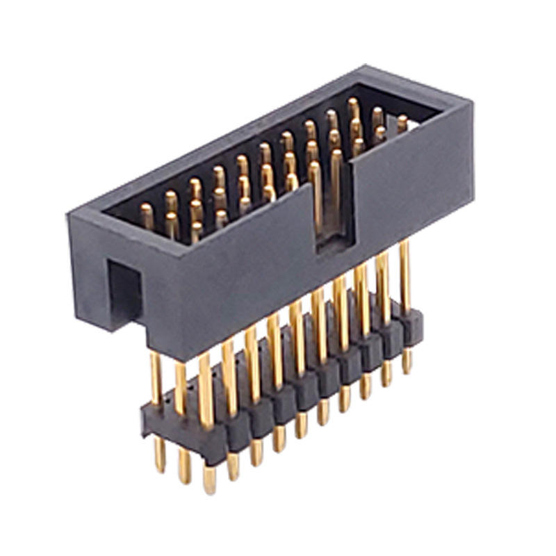 کانکتور هدر جعبه‌ای 2x5 پین با گام 2.54 میلی‌متر مشکی DIP سوکت پین دو ردیفه هدرها و محفظه‌های سیم قابل سفارشی‌سازی