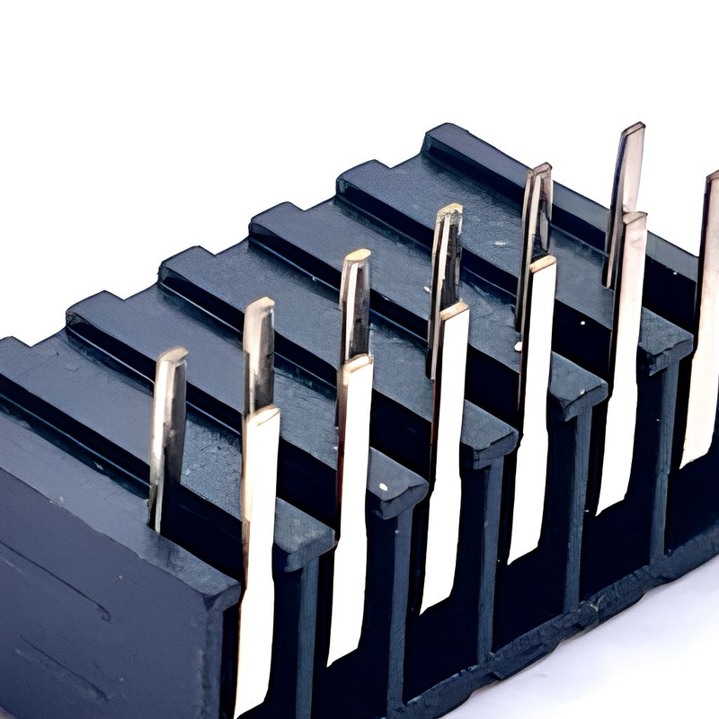 2.0mm Pitch Brass Female 12-Pin Header for Automotive PCB Panel Mount Magnetic Bulgin Audio Jack Connector