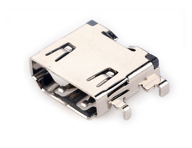 سوکت زیر برد 19 پین شیب زن PCB HDMI رابط کابل 1.8 میلی متر برای تلویزیون