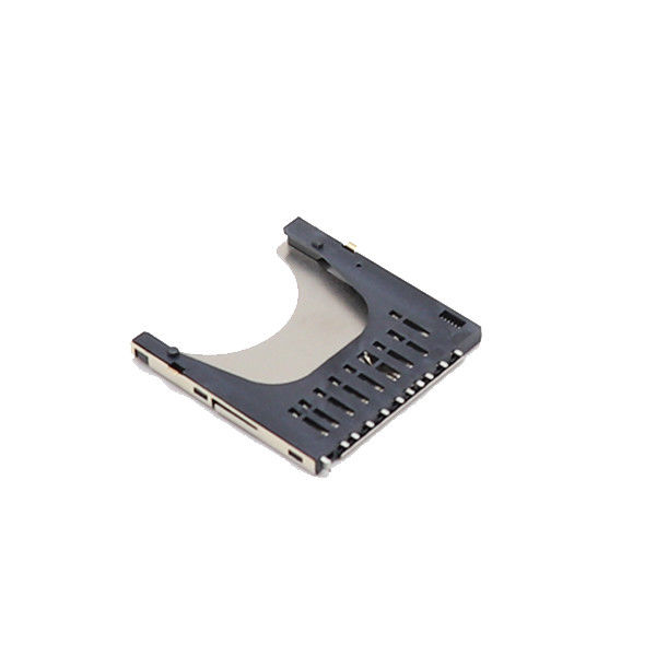 نوع فشاری UL94V-0 کانکتورهای کارت حافظه کوچک SD سوکت SMT 10p
