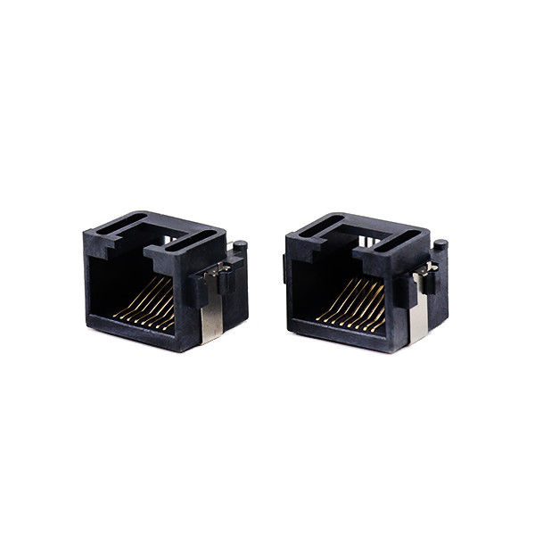 نوع فرورفتگی Mid Mount RJ45 کانکتور PCB ماژولار جک شیب زاویه راست