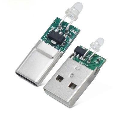 کانکتور مردانه USB نوع C از مس با چراغ LED برای سامسونگ هواوی